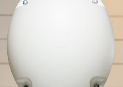White WhamGuard Rotating Boat Dock Bumper